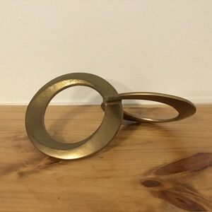 Gold Infinity Rings Home Decor Table or Desk Accent Home or Office Accessories